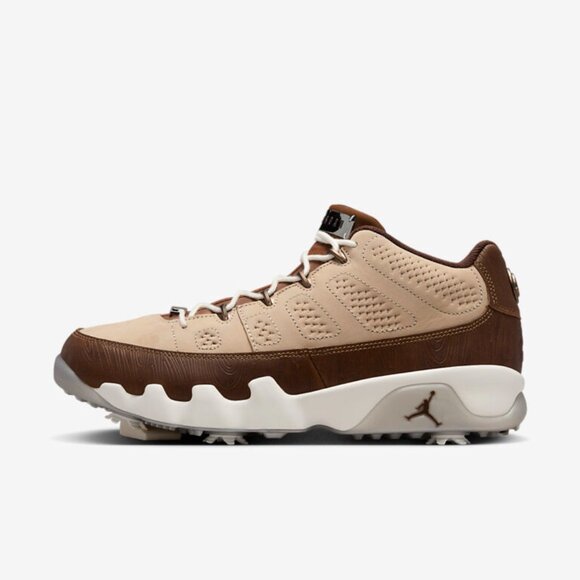 Nike Air Jordan 9 Golf NRG PGA Masters Woods WoodGrain Brown 10.5 FN6929-200 - Picture 2 of 16